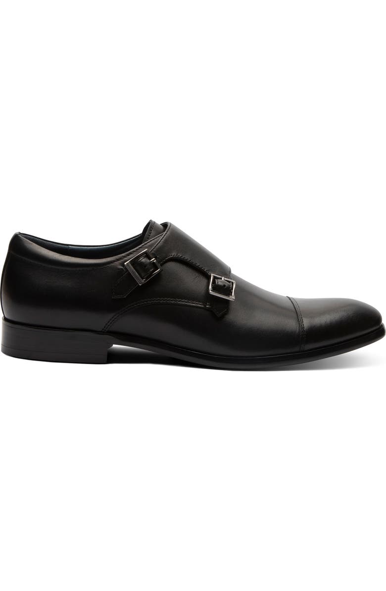 Blake Mckay Miles Double Monk Strap Loafer, Alternate, color, Black