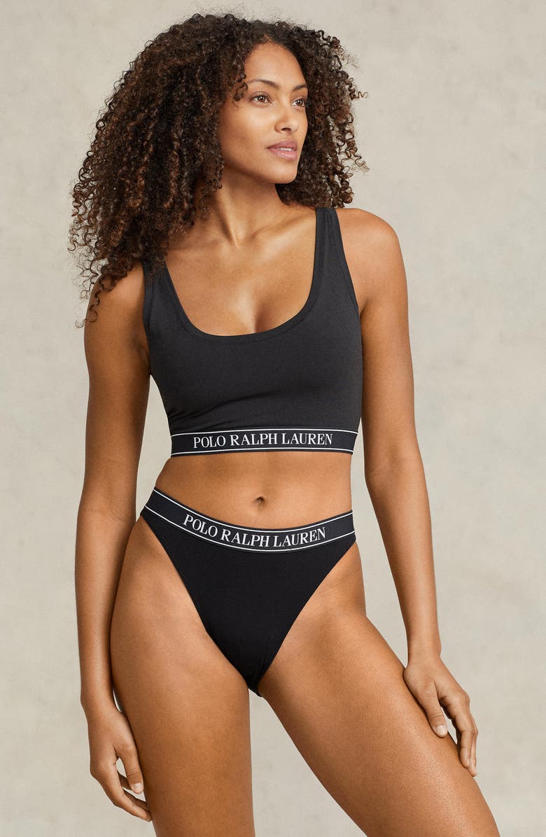 Polo Ralph Lauren Ribbed Built-Up Bralette, Alternate, color, 