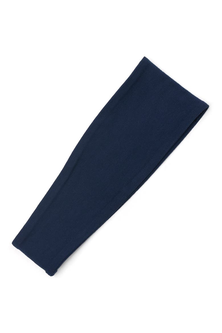 Butter Knit Headband, Main, color, NAVY BLUE