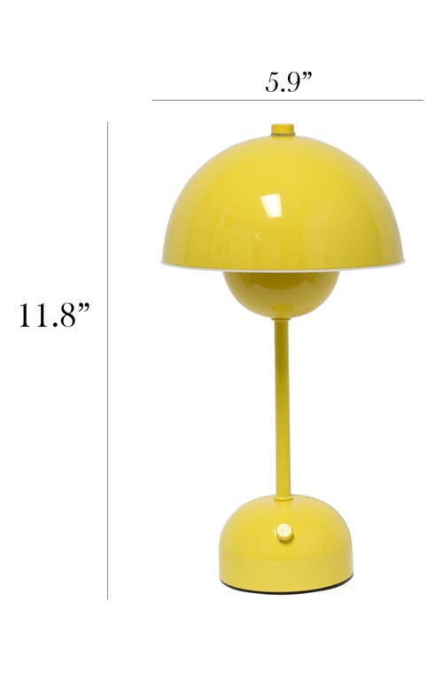 Lalia Home Touch Activated Wireless Lamp In Yellow
