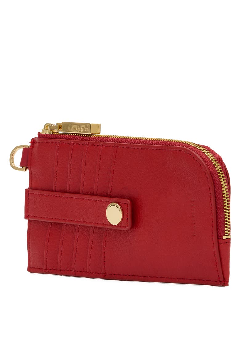 210 East Leather Continental Wallet, Alternate, color, CHILI RED/ GOLD
