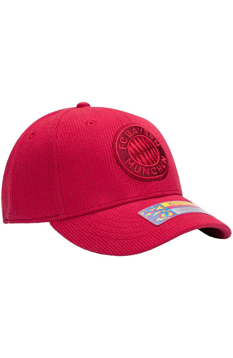 FAN INK Men's Red Bayern Munich Club Pro Adjustable Hat, Alternate, color,
