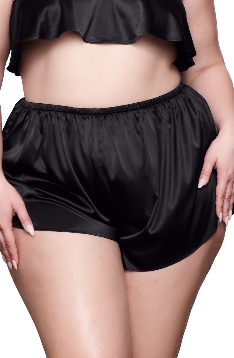 SKIMS Shine Satin Lounge Shorts, Alternate, color, 