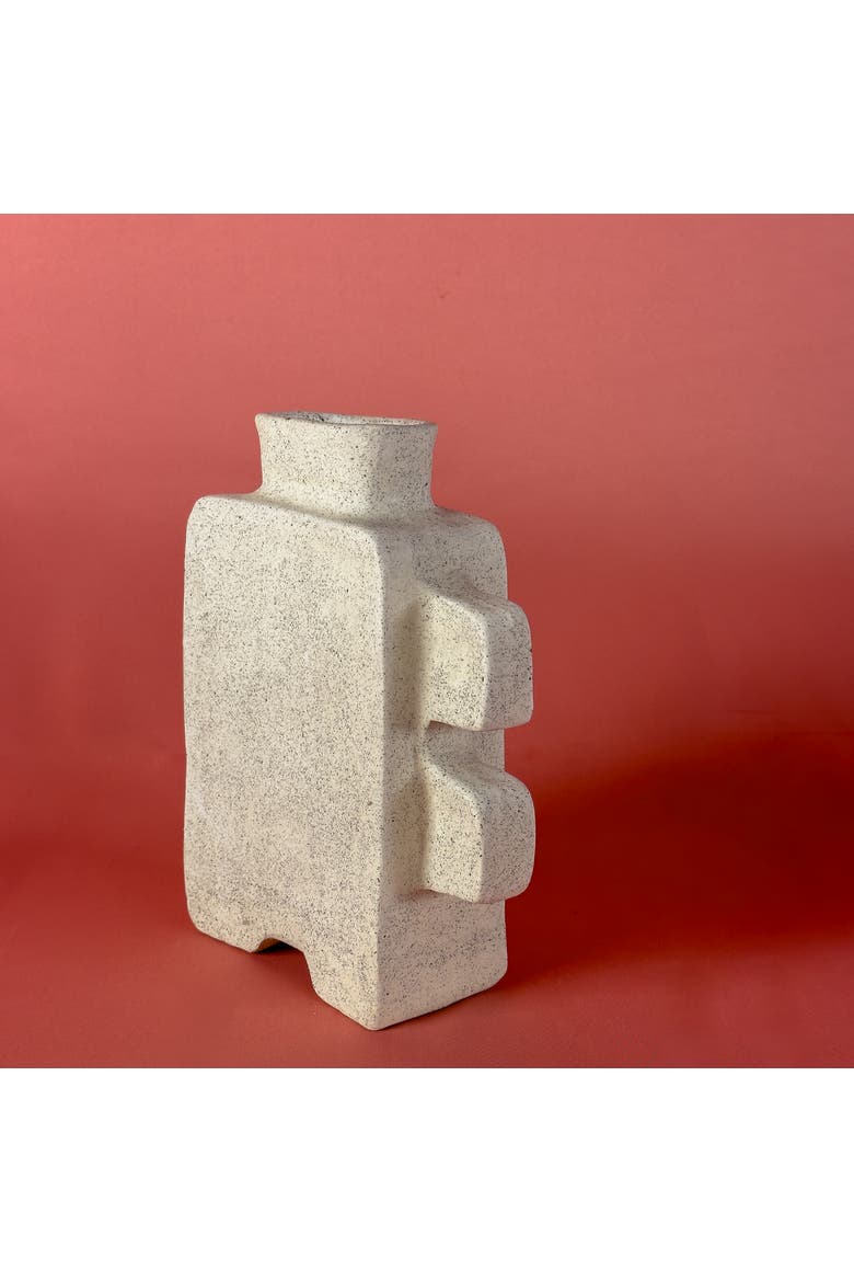 Nube Vase, Alternate, color, White