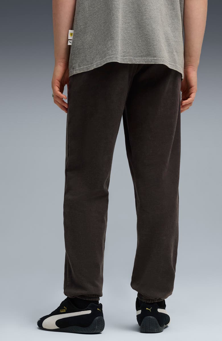 PUMA Scuderia Ferrari Sportswear Logo Cotton Sweatpants, Alternate, color, Puma Black