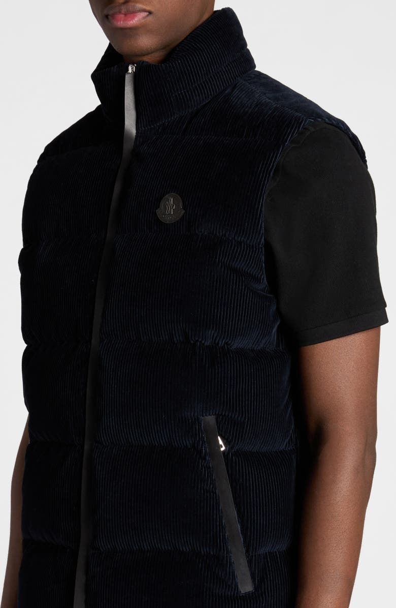 Moncler Acrab Corduroy Down Puffer Vest, Alternate, color, 