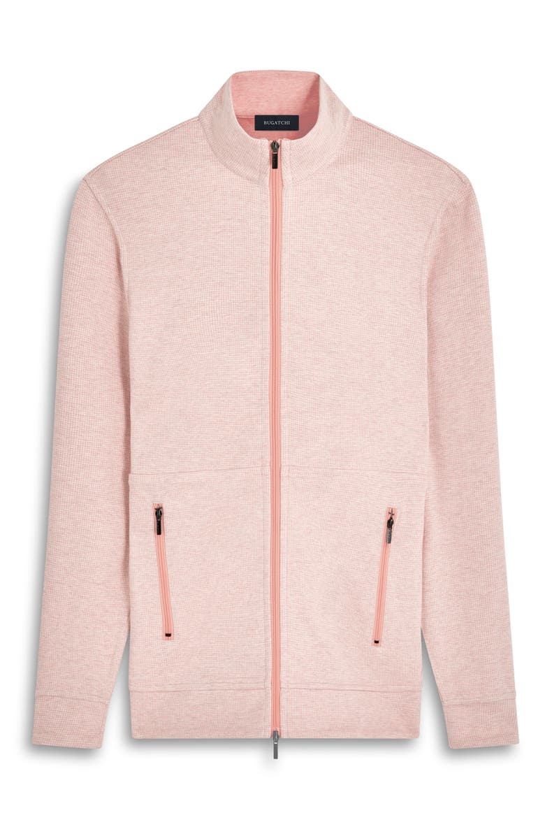 Bugatchi Reversible Knit Jacket, Alternate, color, Salmon