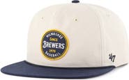 '47 Men's '47  Natural Milwaukee Brewers Payson Captain Adjustable Hat
