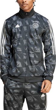 adidas Men's adidas Black Ajax Lifestyle Full-Zip Track Top