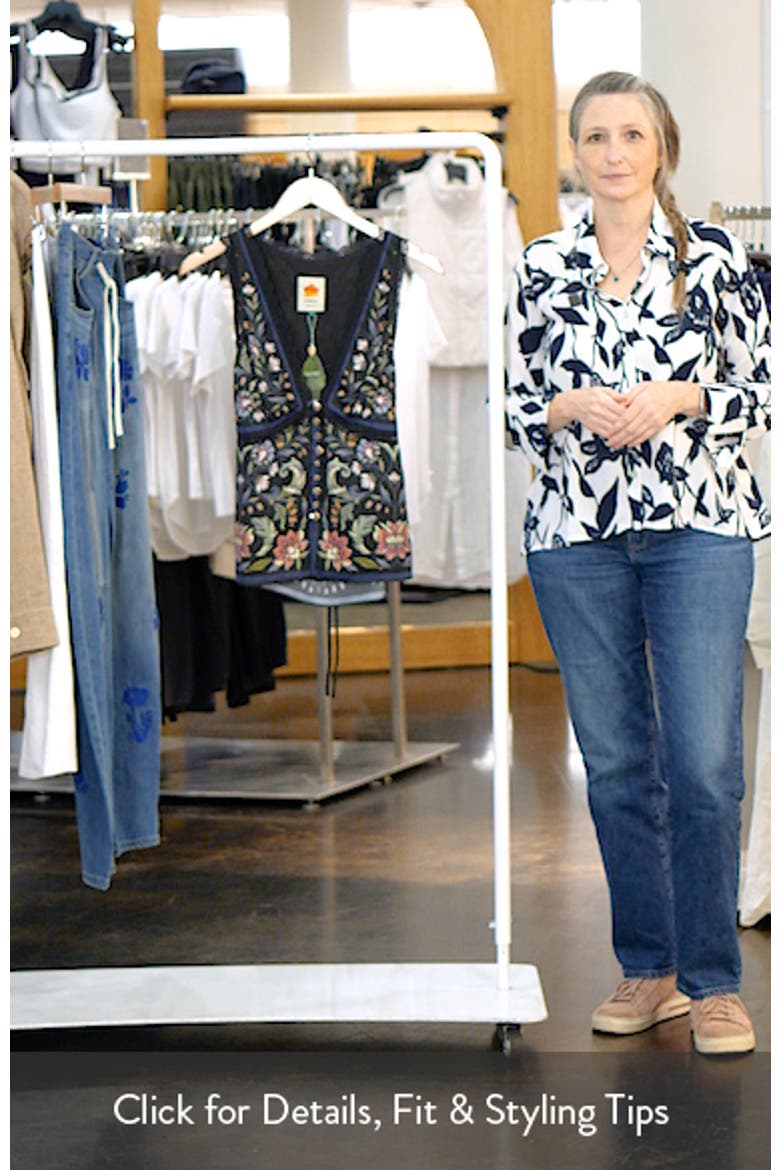 Natalia Floral Lace Trim Blouse video