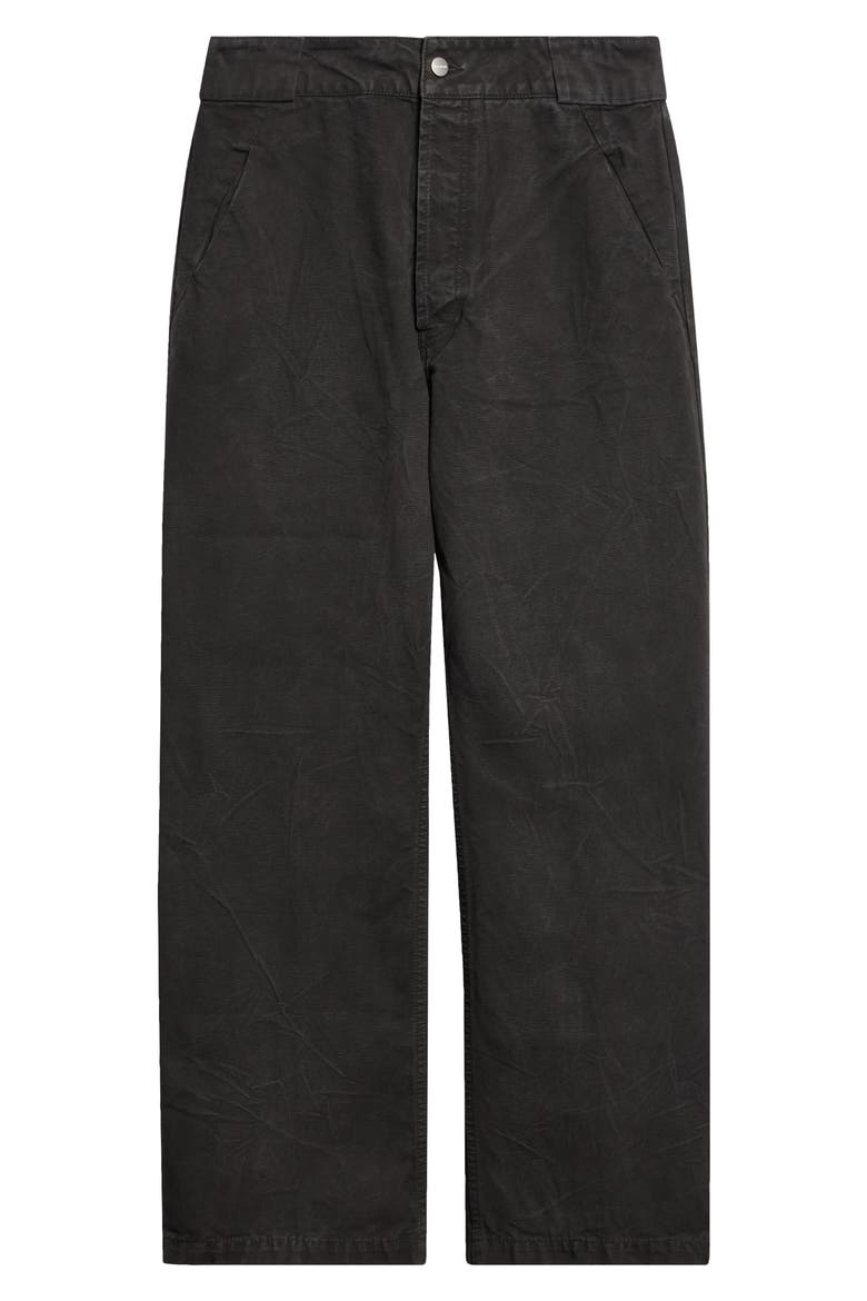 Washed Canvas Utility Pants, Alternate, color, WASHED BLACK