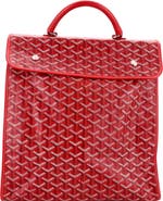 Pre-Owned Goyard Saint Leger Briefcase Backpack Coated Canvas