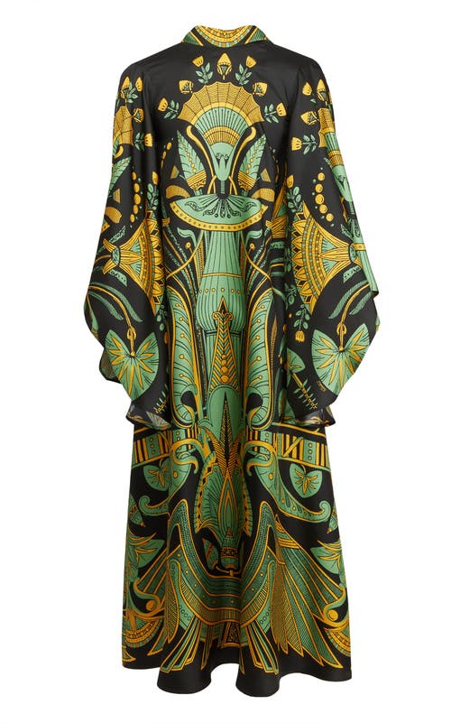 La Doublej Magnifico Printed Open-back Dress