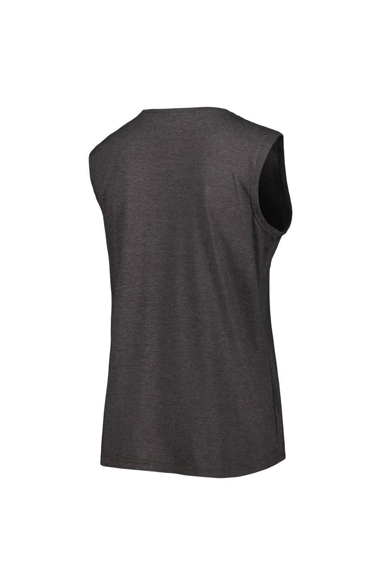 FANATICS Women's Fanatics Branded Heather Charcoal Baltimore Ravens Plus Size Tank Top, Alternate, color, 