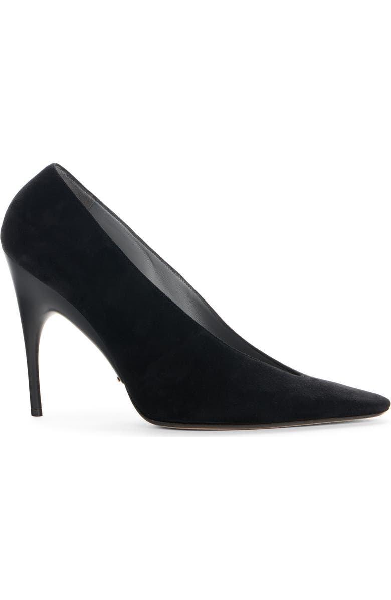 Balenciaga Duchesse Pointed Toe Pump, Alternate, color, Black