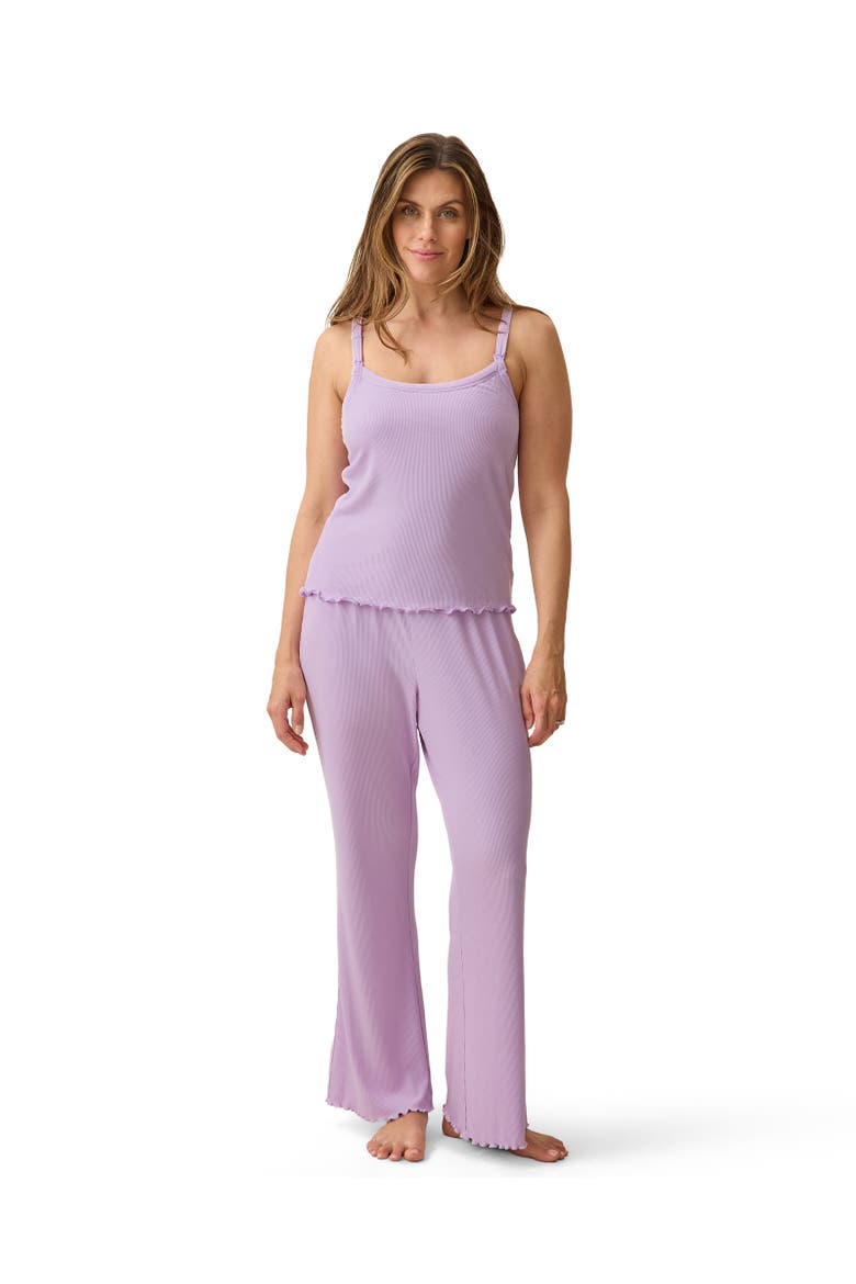 Ribbed Modal Lounge Pant, Alternate, color, Lavender