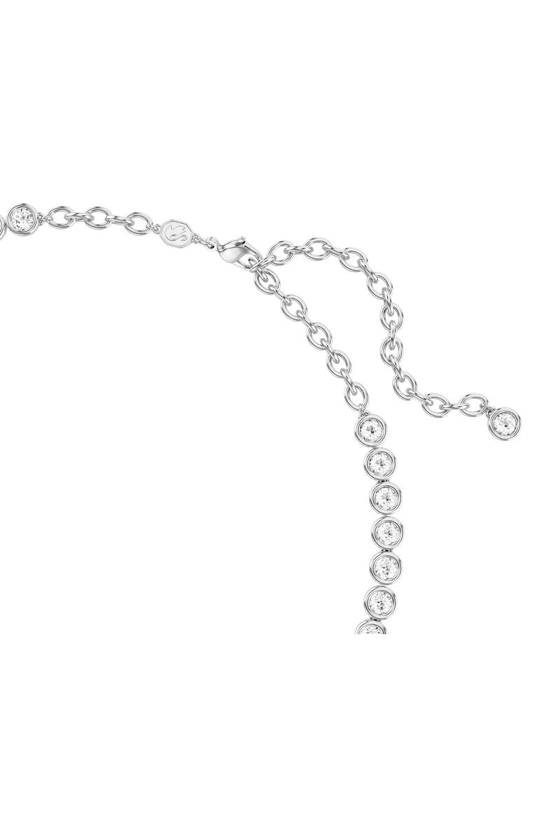 Swarovski Imber Tennis Necklace, Alternate, color, Silver