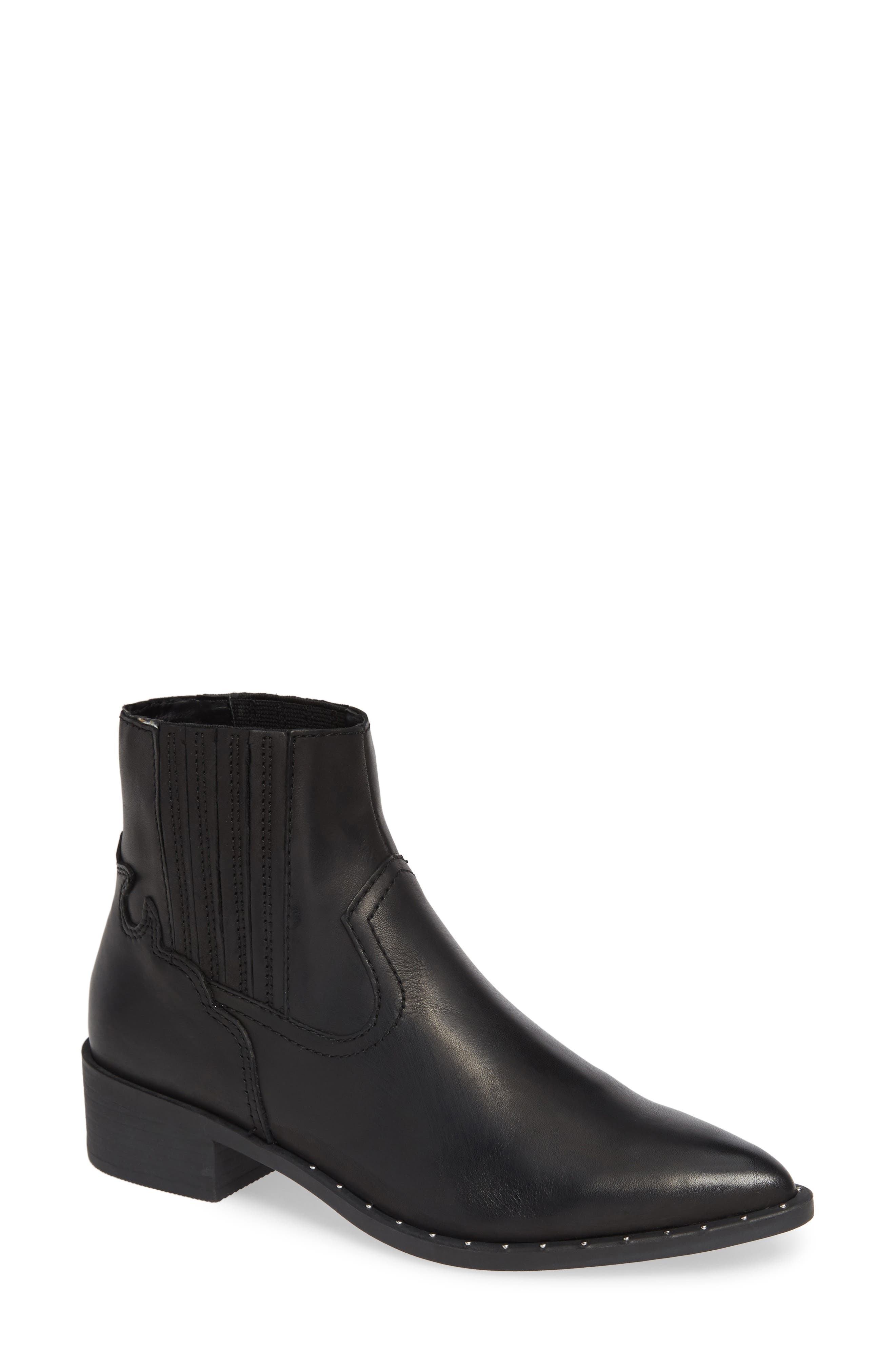 Juke Bootie, Main, color, BLACK LEATHER
