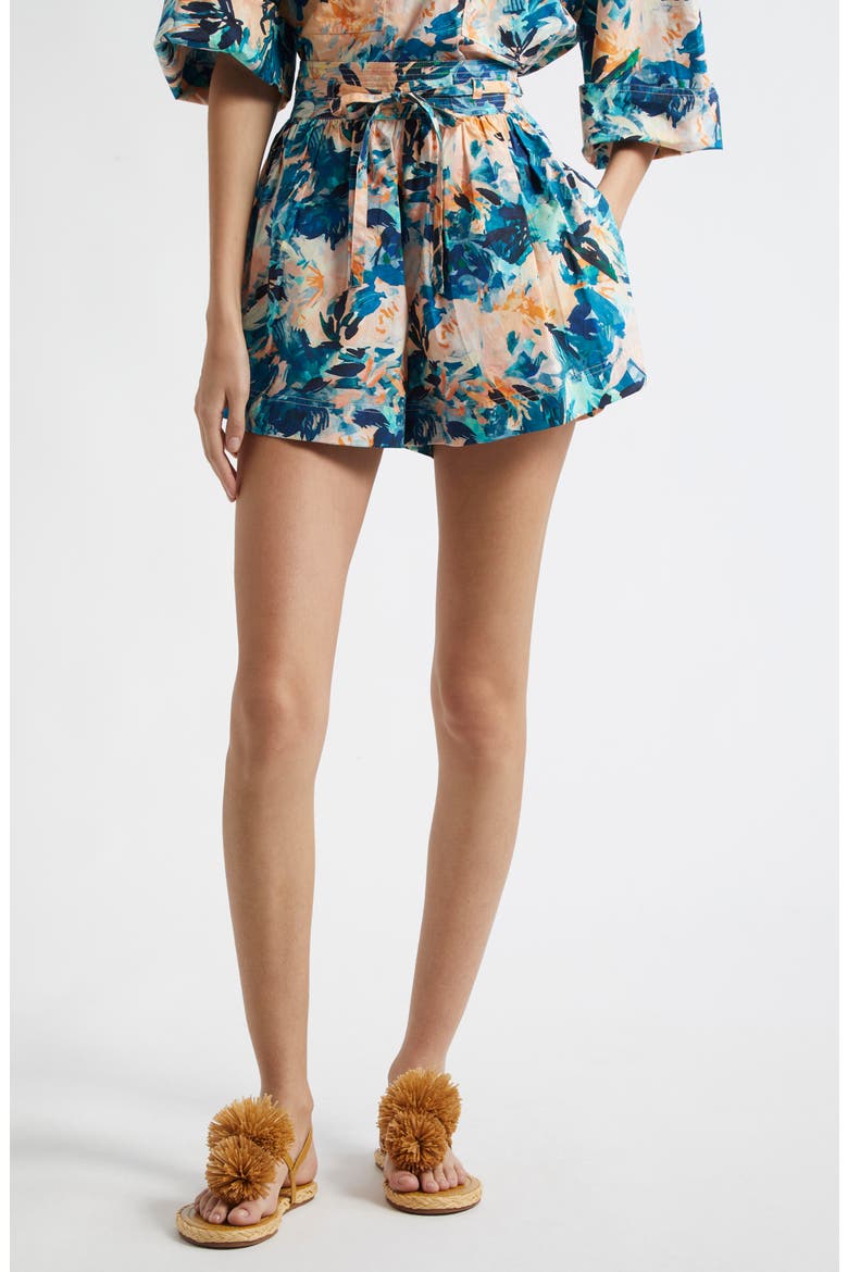 Rowan High Waist Shorts, Main, color, DELPHINIUM