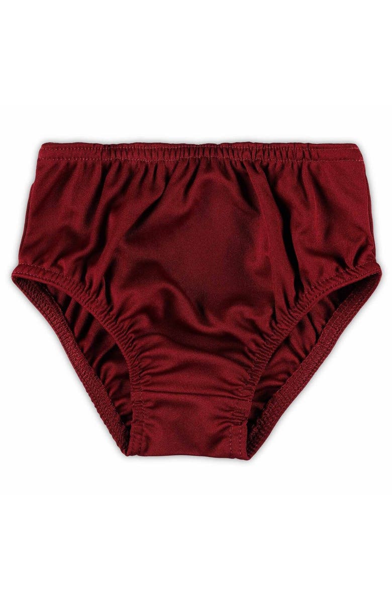 Outerstuff Girls Infant Burgundy Washington Commanders Cheer Captain Jumper Dress & Bloomers Set, Alternate, color, 