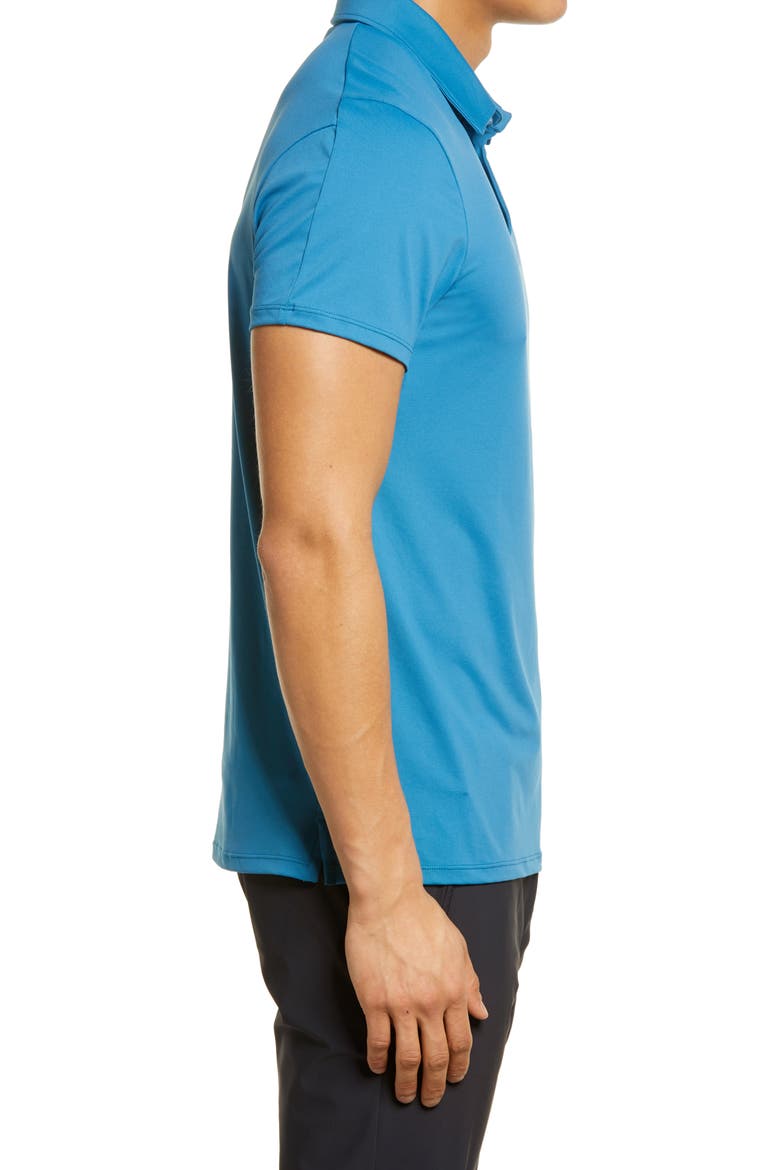 Men's Havok Stretch Solid Golf Polo, Alternate, color, STEEL BLUE
