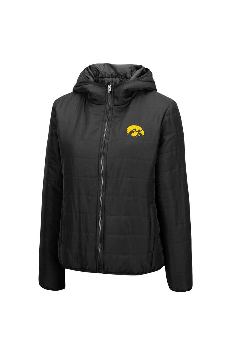 COLOSSEUM Women's Colosseum Black Iowa Hawkeyes Arianna Full-Zip Puffer Jacket, Alternate, color,