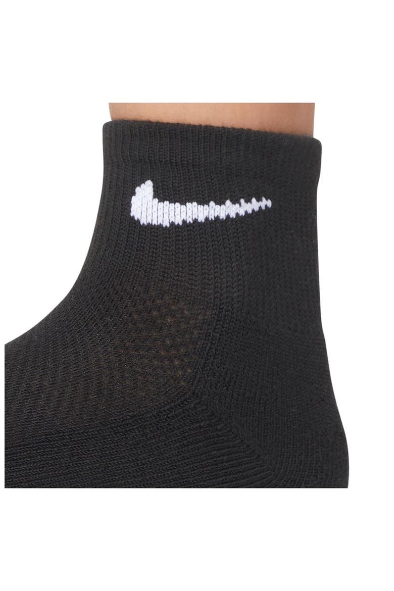 Kids' 6-Pack Swoosh Cushioned Ankle Socks, Alternate, color, WHITE D/ G HEATHER