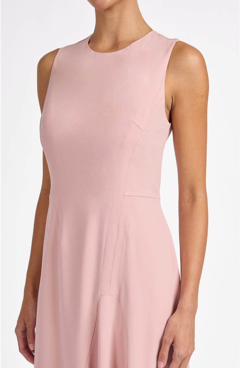 Santorelli Kayla Sleeveless Asymmetric Fit and Flare Dress, Alternate, color, Sweet Pink