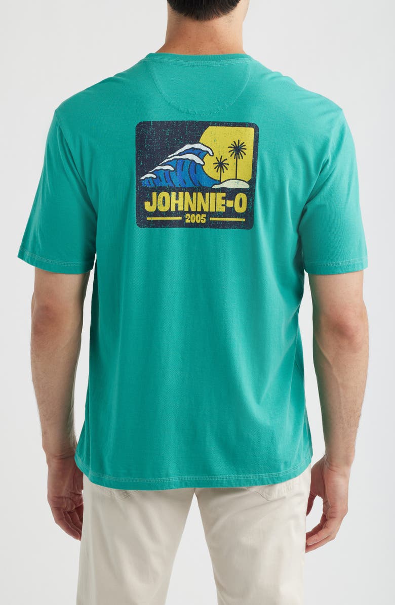 johnnie-O Wave Rider Cotton Blend Pocket T-Shirt, Alternate, color, Seaglass