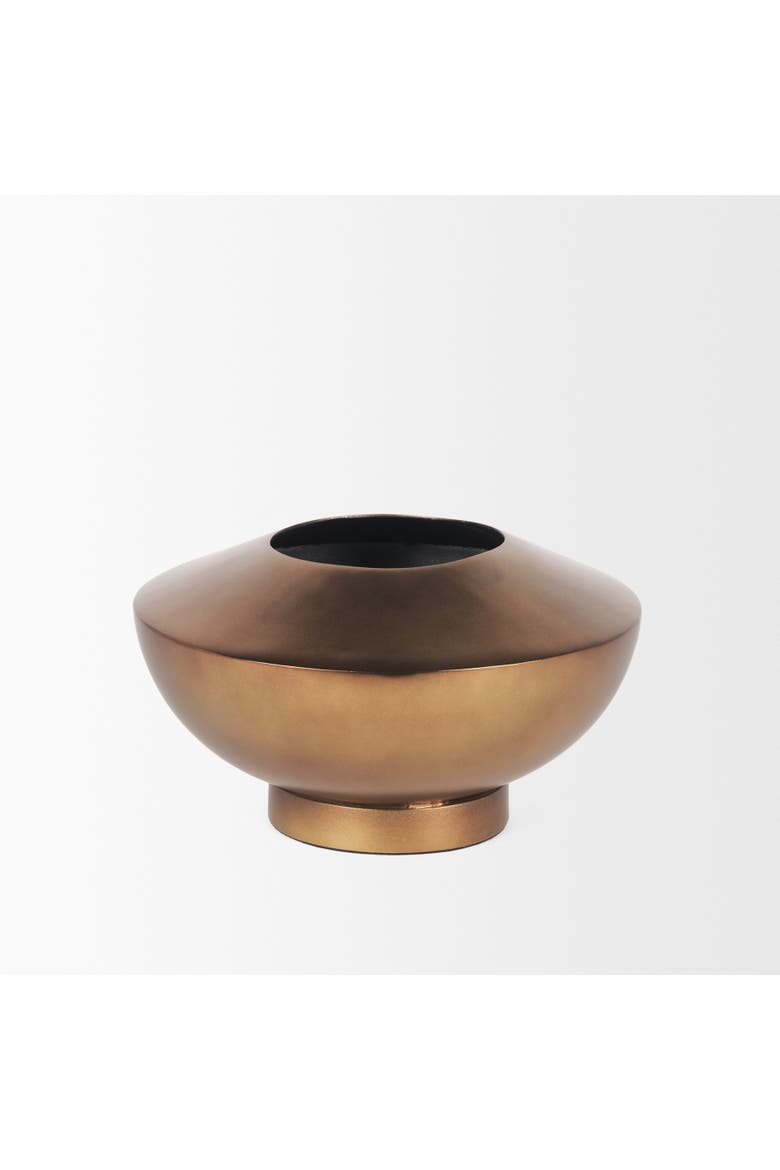 Quiana Metal Vase, Alternate, color, Gold