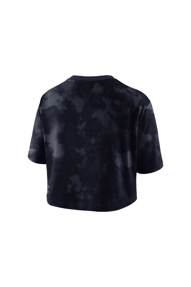 Women's Nike Navy Penn State Nittany Lions Tie-Dye Cropped T-Shirt, Alternate, color, Navy