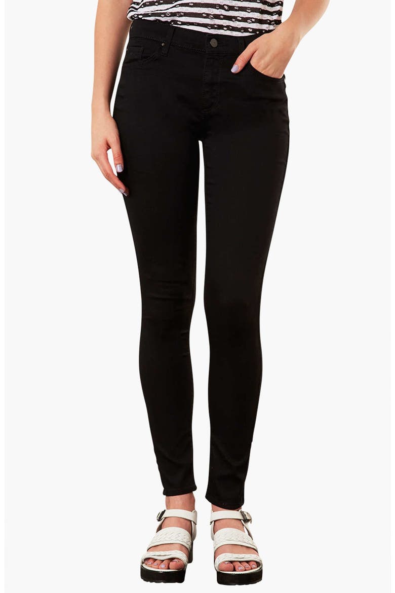 Moto 'Leigh' Skinny Ankle Jeans, Main, color, BLACK