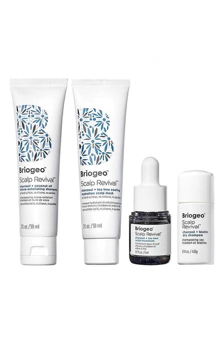 Briogeo Scalp Revival<sup>™</sup> Soothe + Detoxify Travel Set for Dry, Itchy, Oily Scalp, Alternate, color, 