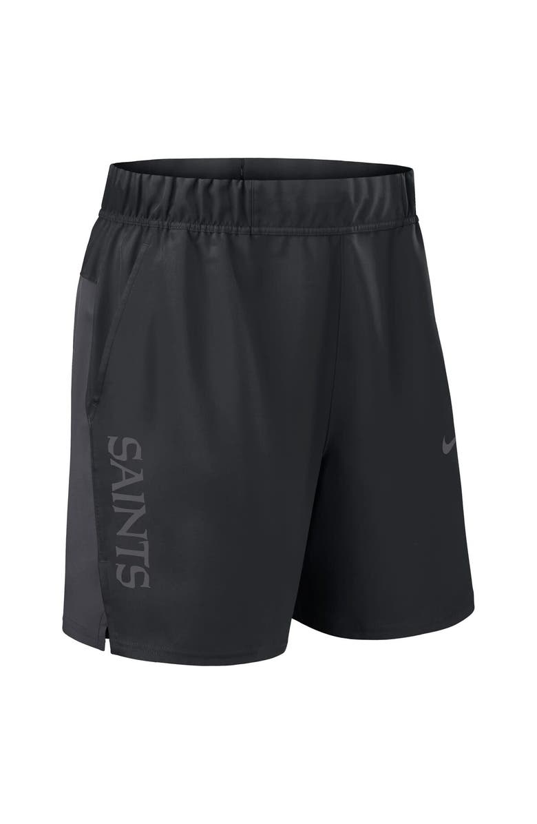 Nike Men's Nike Black New Orleans Saints Woven Victory Performance Shorts, Alternate, color, Black