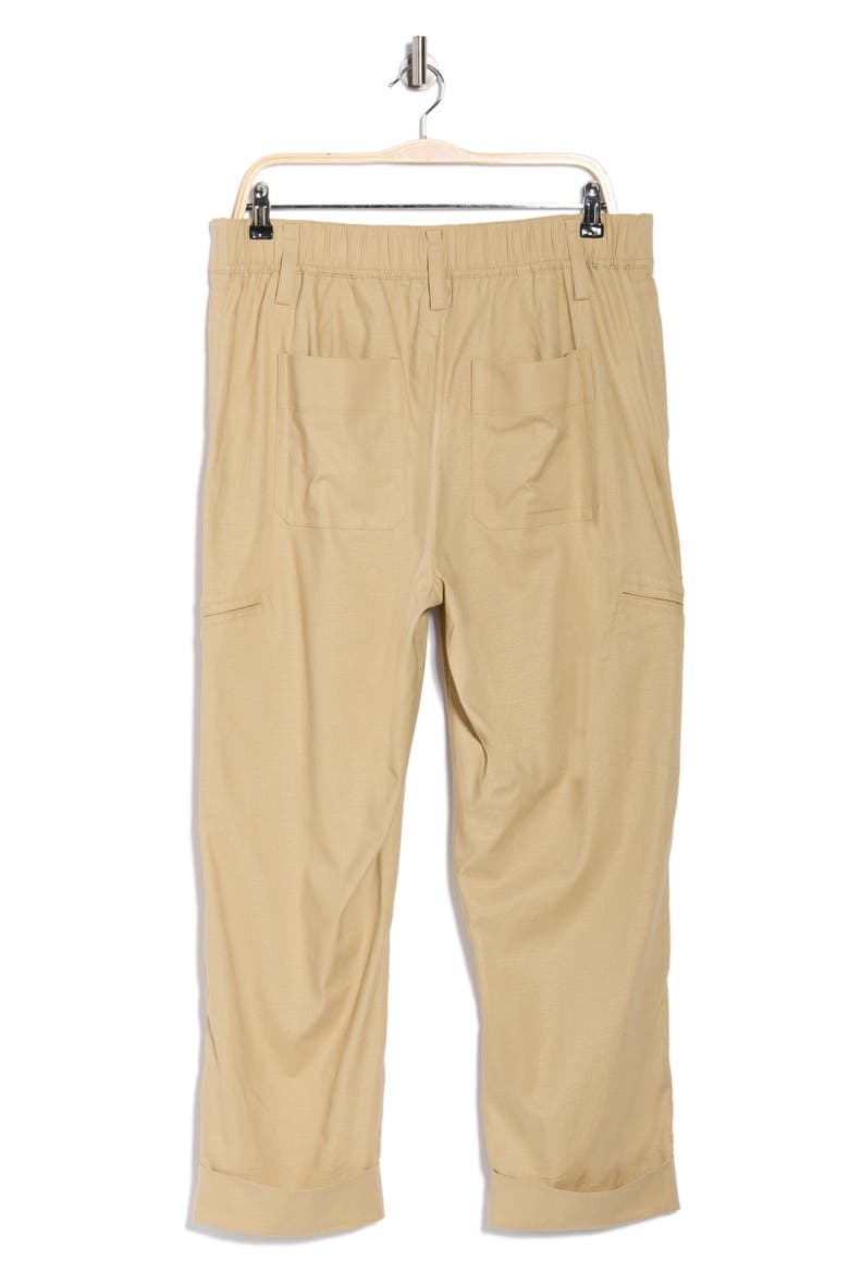 Linen Blend Utility Pants, Alternate, color, CLIFF SIDE