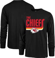 '47 Men's '47 Black Kansas City Chiefs Super Rival Long Sleeve T-Shirt