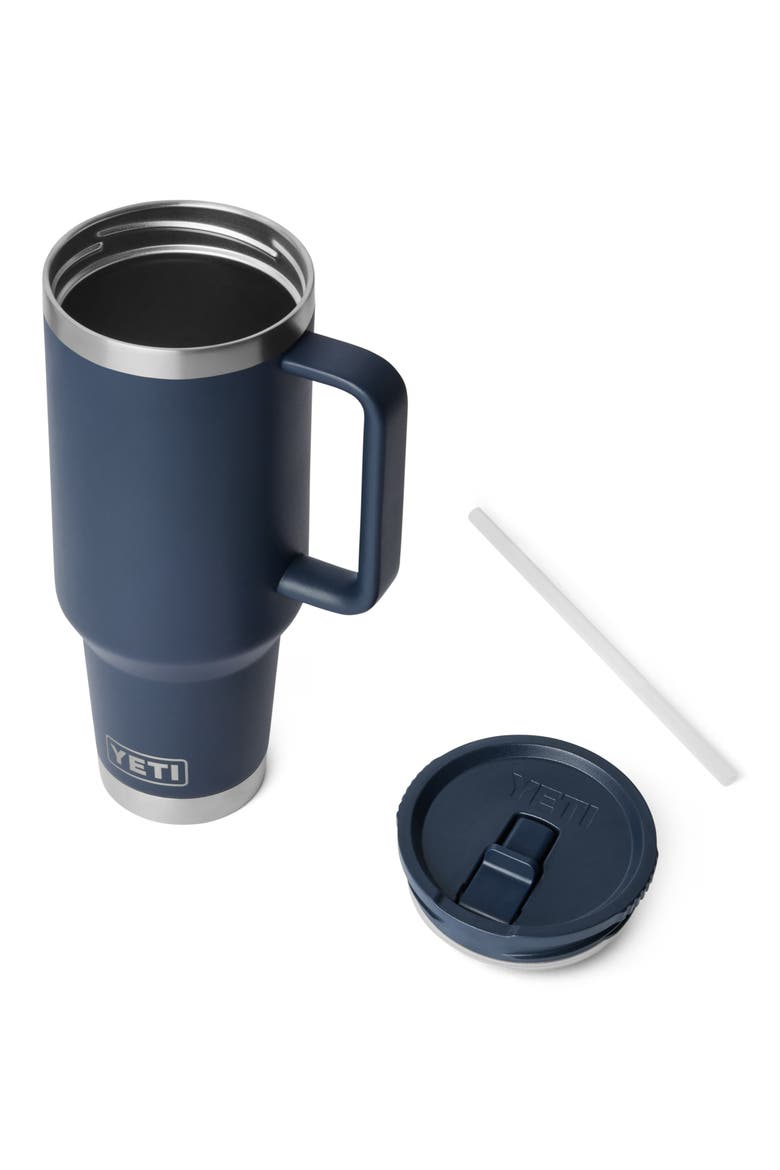 Rambler 40-Ounce Travel Straw Mug, Alternate, color, NAVY