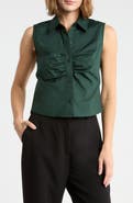 rag & bone Ginny Poplin Sleeveless Shirt