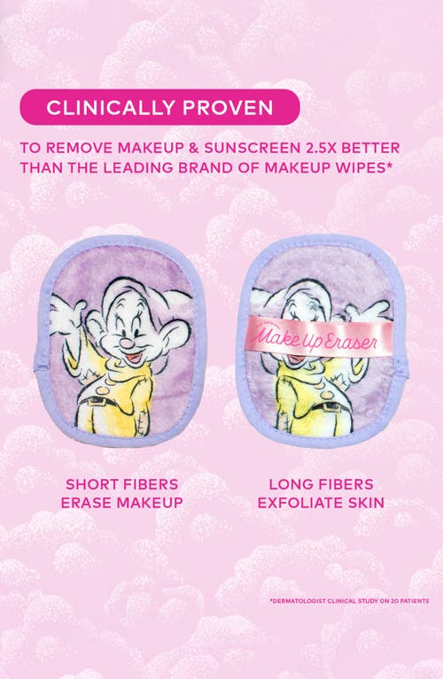 THE ORIGINAL MAKEUP ERASER THE ORIGINAL MAKEUP ERASER X DISNEY® SNOW WHITE 7-DAY REUSABLE MAKEUP ERASER SET WITH LAUNDRY BAG