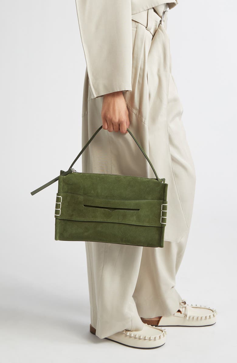 JW Anderson Medium Loafer Leather Shoulder Bag, Alternate, color,