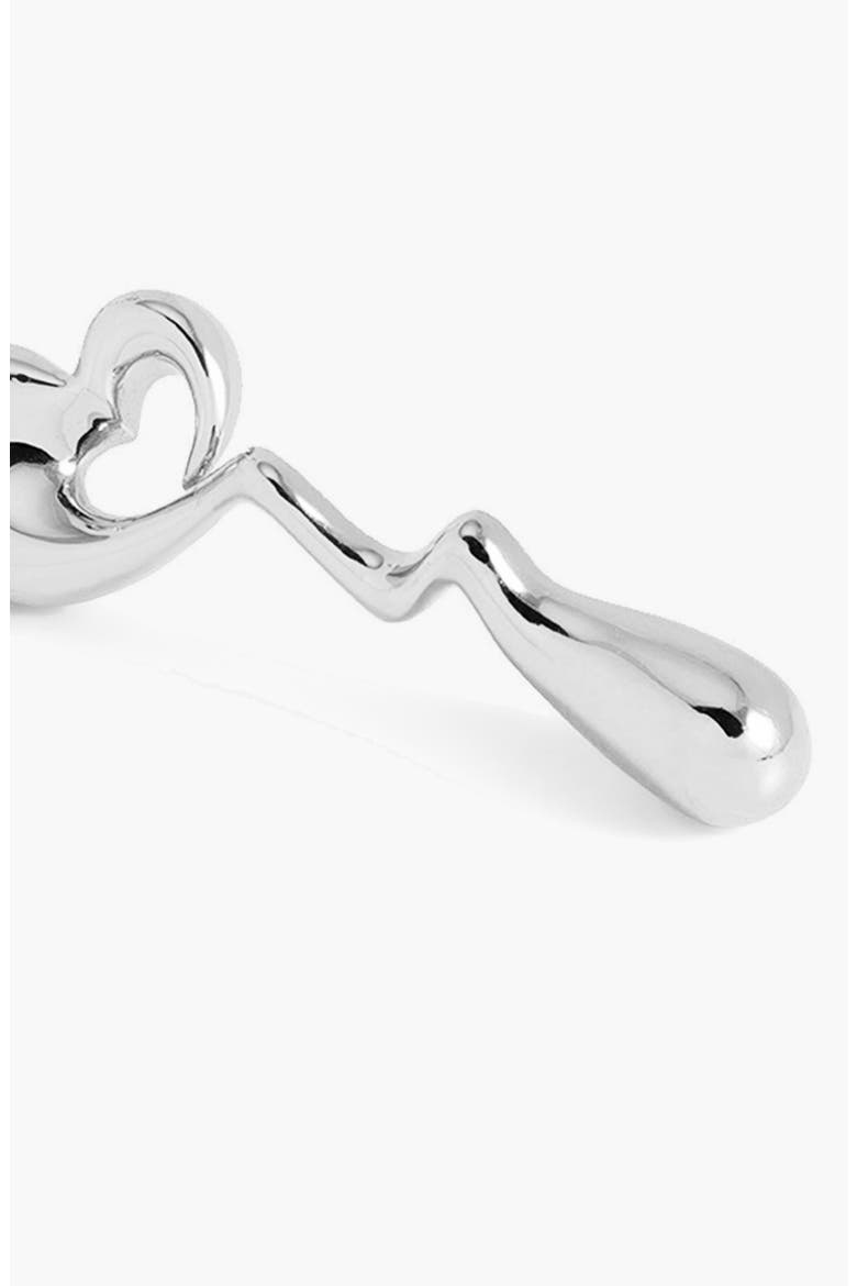 Agaoi Drop Face On Stud Earrings In Silver, Alternate, color, Silver