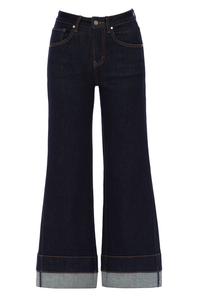 High Waist Wide Leg Jeans, Alternate, color, RINSE WASH