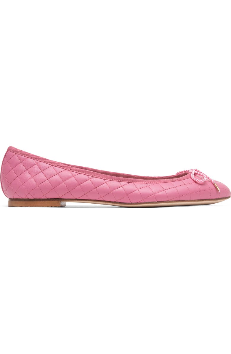 PAUL MAYER Lido Quilted Ballet Flat, Alternate, color, Pink