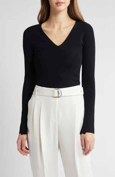 Fritzie V-Neck Knit Top