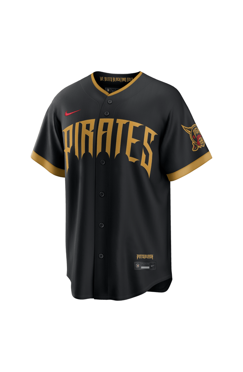 Nike Men's Nike Oneil Cruz Black Pittsburgh Pirates 2026 City Connect Stadium Jersey, Alternate, color, Black