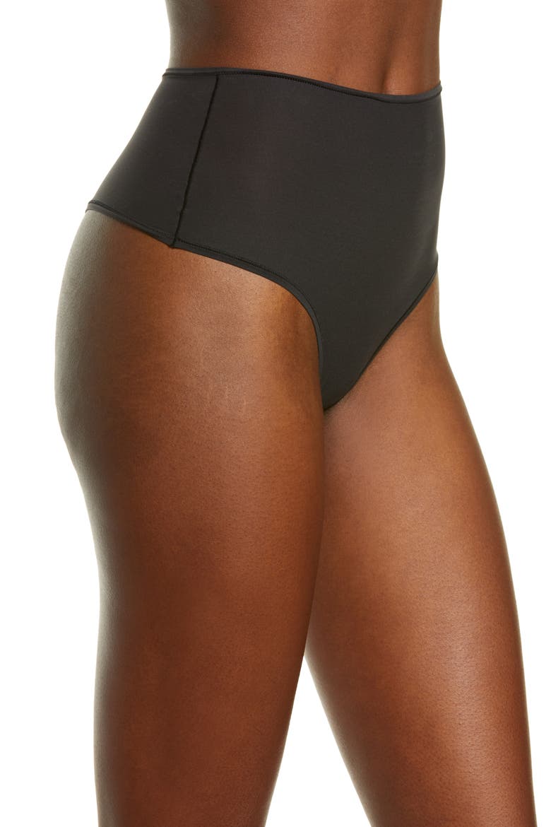 Fits Everybody High Waisted Thong, Alternate, color, ONYX