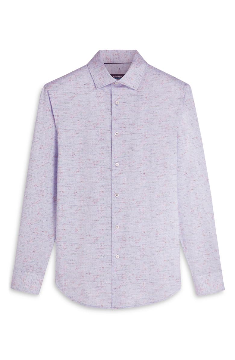 Bugatchi OoohCotton<sup>®</sup> Mélange Button-Up Shirt, Alternate, color,
