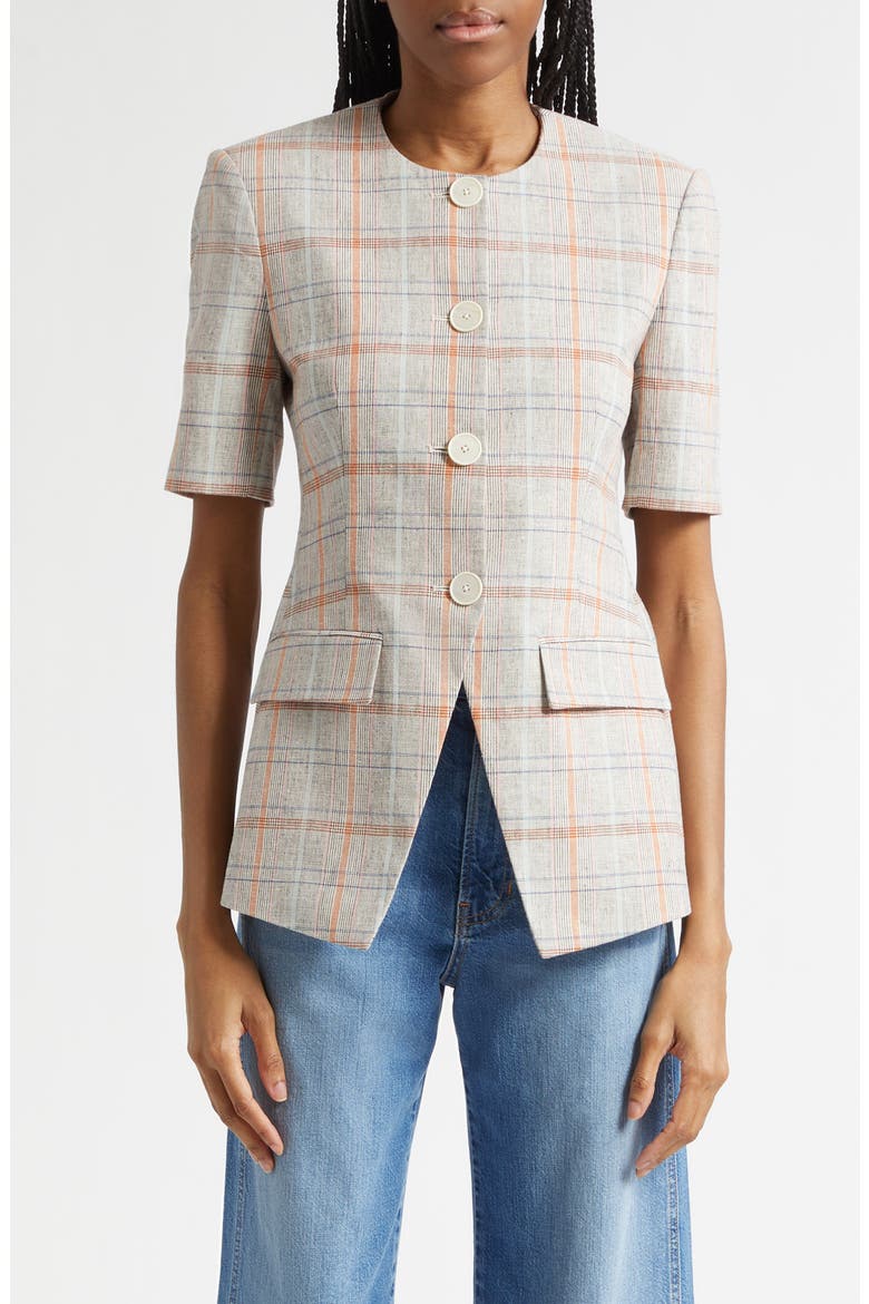 Bodie Plaid Jacket, Main, color, MUTED CLAY MULTI