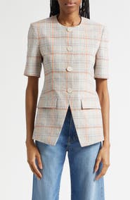 Veronica Beard Bodie Plaid Jacket