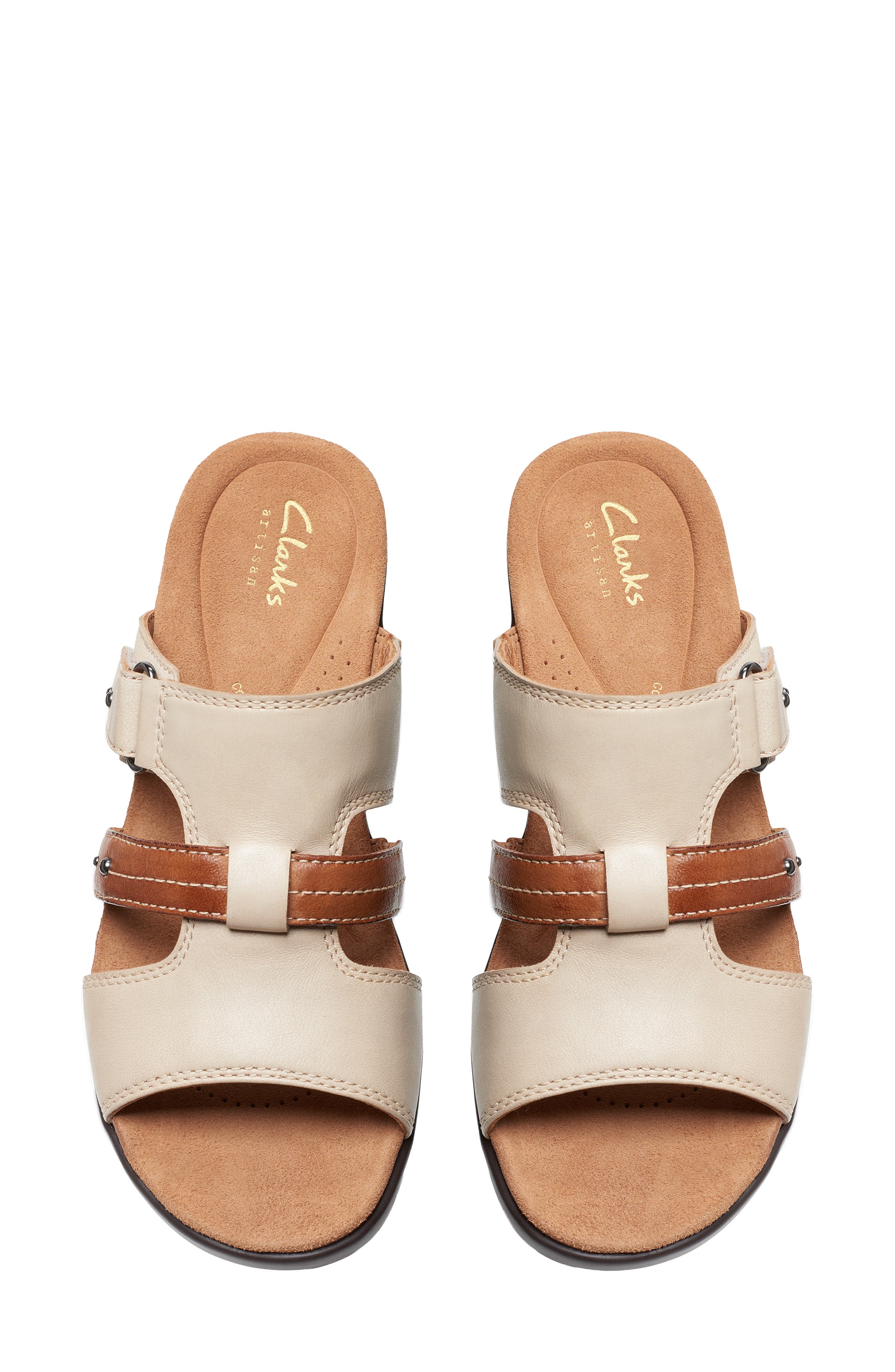 Clarks<sup>®</sup> Tuleah Jane Slide Sandal, Alternate, color, Sand Combi